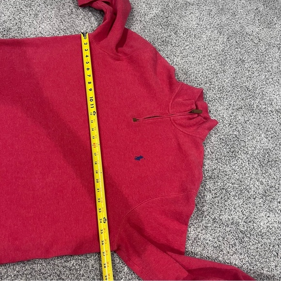 Polo Ralph Lauren Men’s Red Estate-Rib Quarter-Zip Pullover 100% Cotton Size XL - Picture 7 of 11